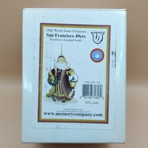2004 San Francisco 49ers "Olde World Santa" limited series ornament